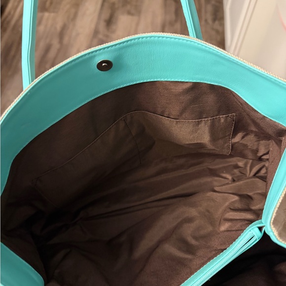 Tiffany & Co. Tote Bag in Aqua and Beige - Picture 7 of 10